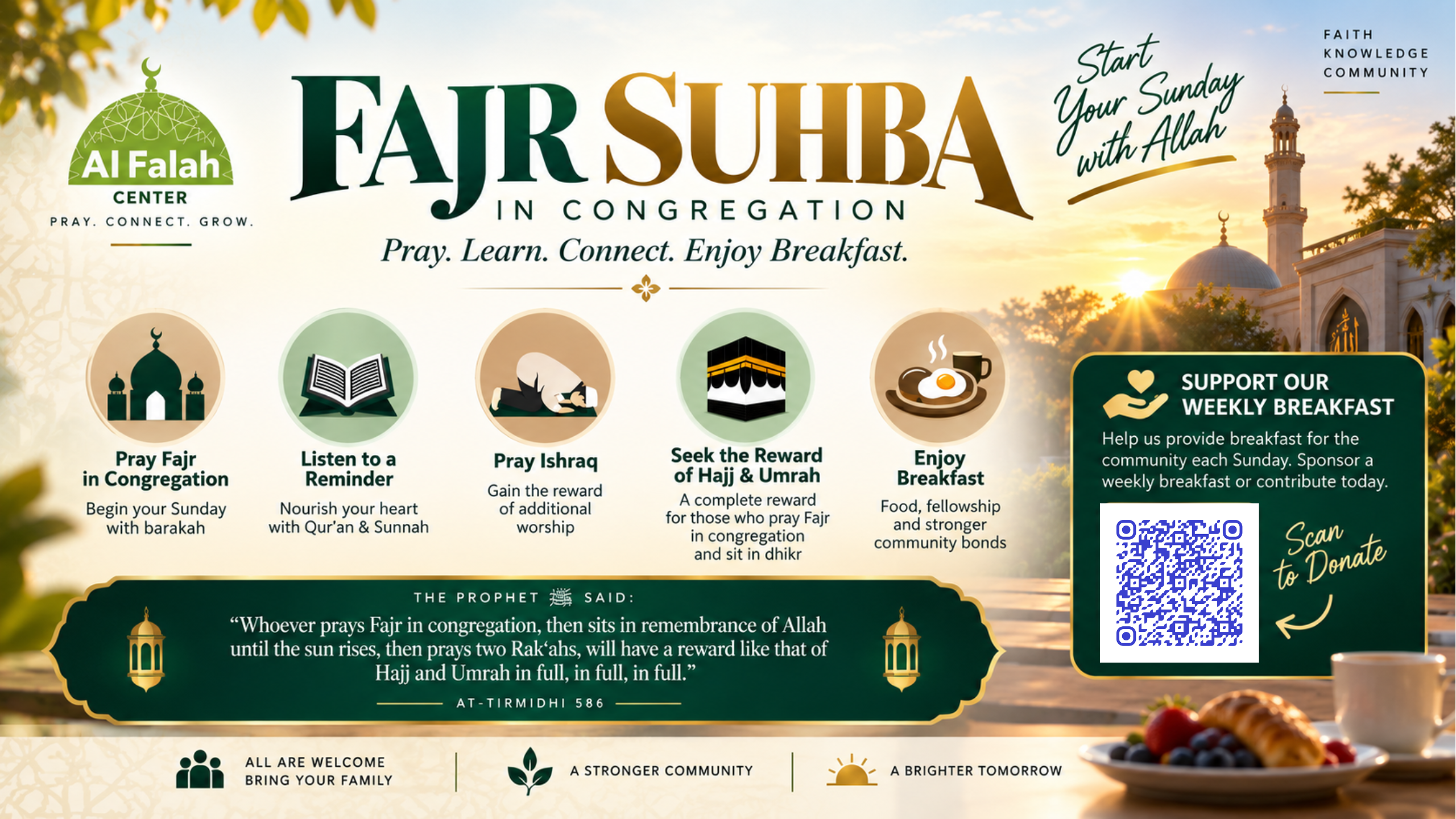Join us for Fajr Suhba!